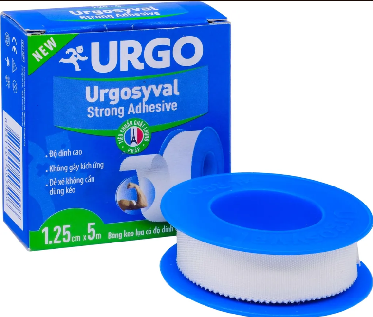 BĂNG KEO LỤA URGO SYVAL 1.25CMX5Ma