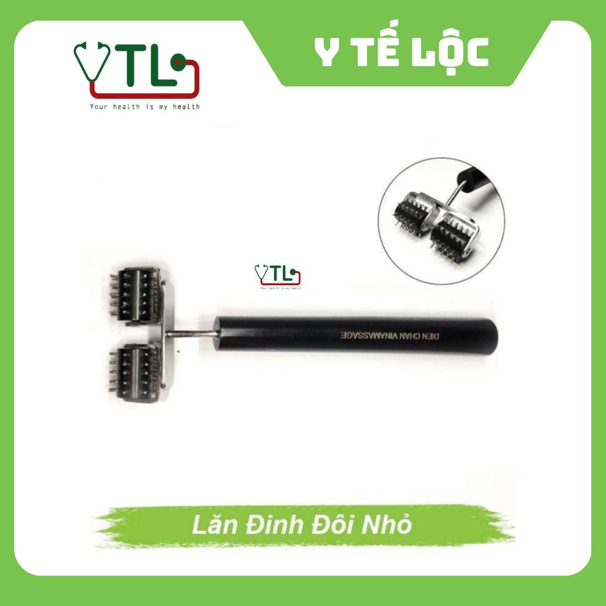 Dụng cụ diện chẩn lăn gai đinh đôi nhỏ