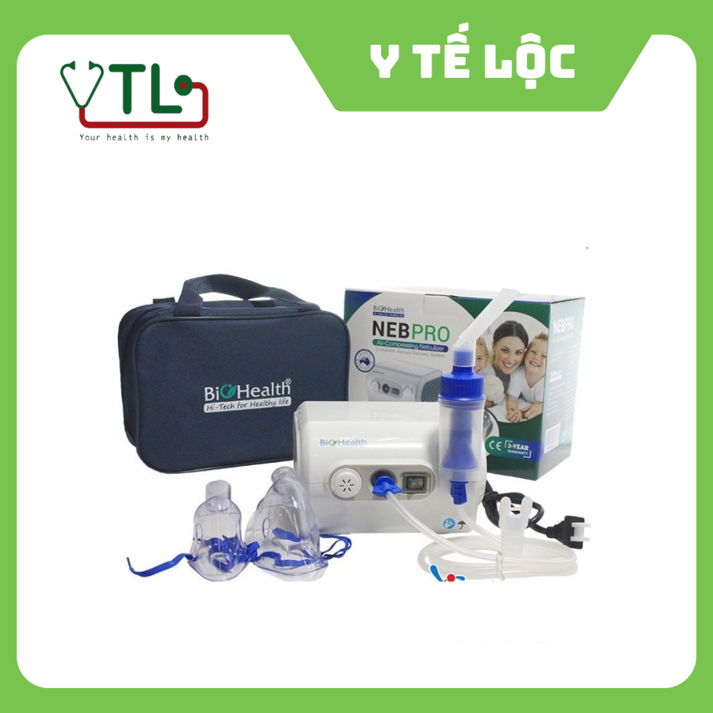 Máy xông khí dung, máy xông mũi họng Biohealth Neb Pro (Úc)