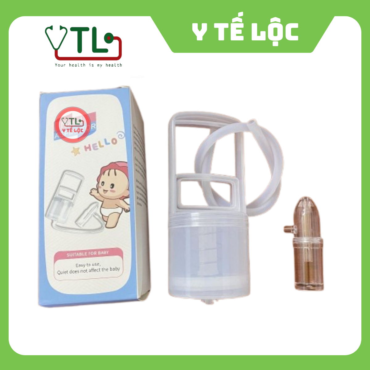 Dụng Cụ Hút Mũi Kéo Tay Thế Hệ Mới, Chất Liệu Nhựa Nguyên Sinh, An Toàn Cho Bé Từ 0 - 6 Tuổi