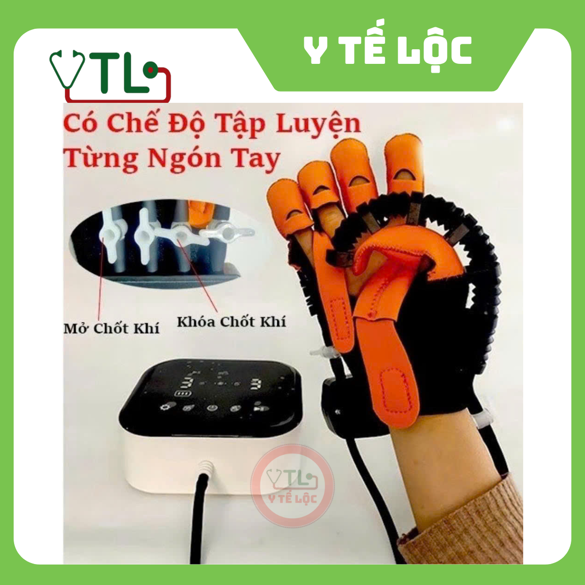 Găng tay robot tập phục hồi chức năng Yihao HD687 pin sạc - Máy robot tập tự động bàn tay tại nhà