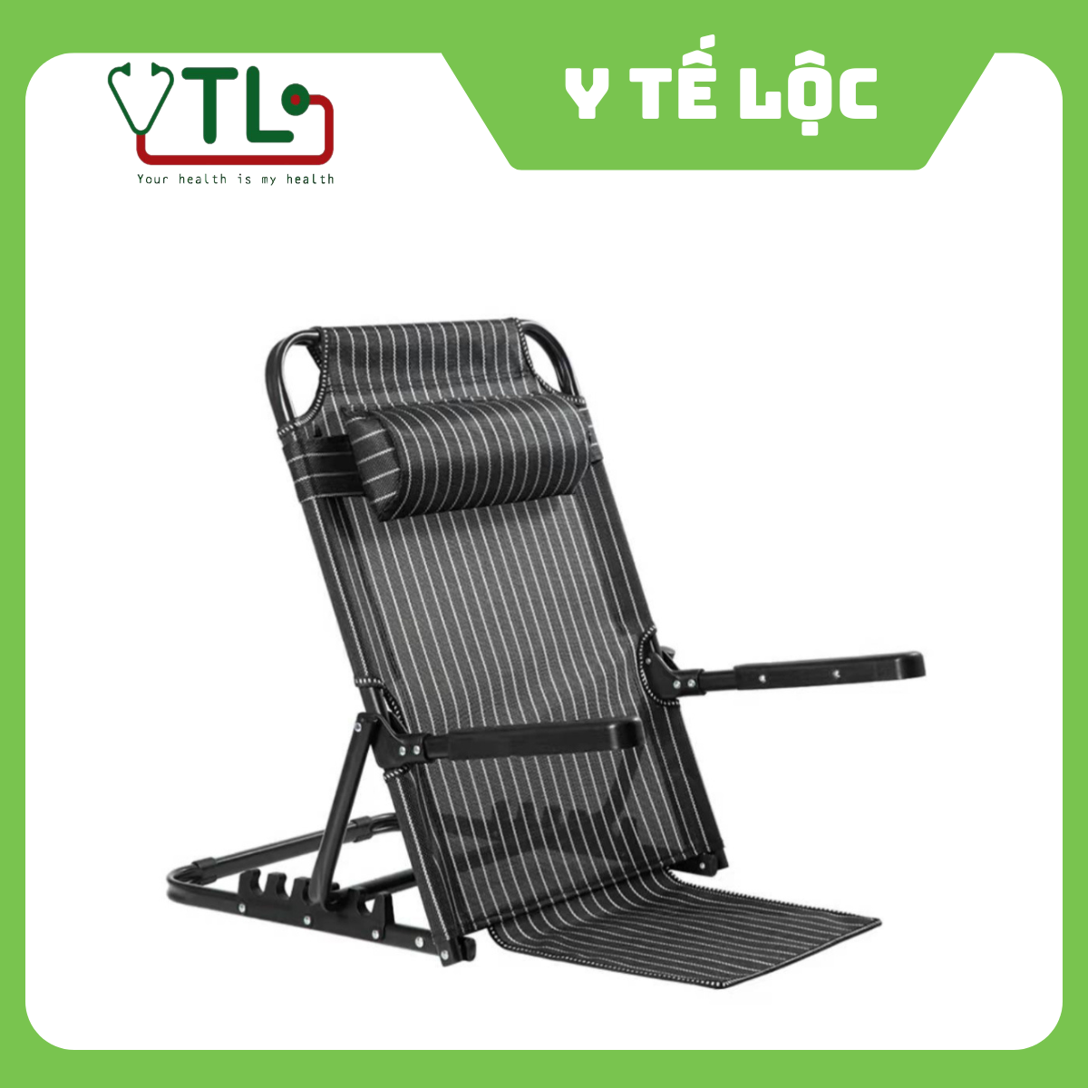 Bục tựa lưng có tay vịn SVI (52x70x50)