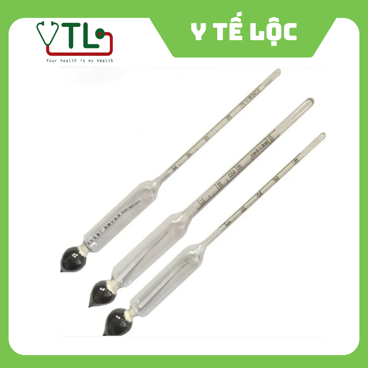 Dụng Cụ Đo Nồng Độ Cồn - Tửu Kế Đo Nồng Độ Rượu - Cồn Kế [Từ  0 - 50 Độ]