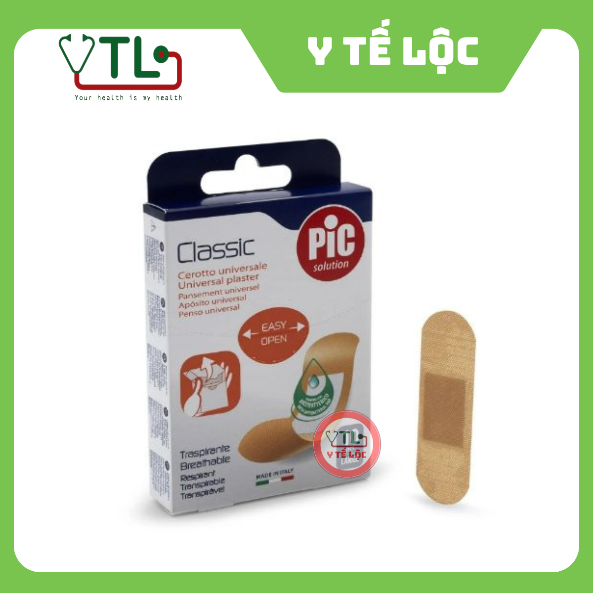 BĂNG CÁ NHÂN KHÁNG KHUẨN THÔNG THƯỜNG CLASSIC ( THƯƠNG HIỆU PIC )