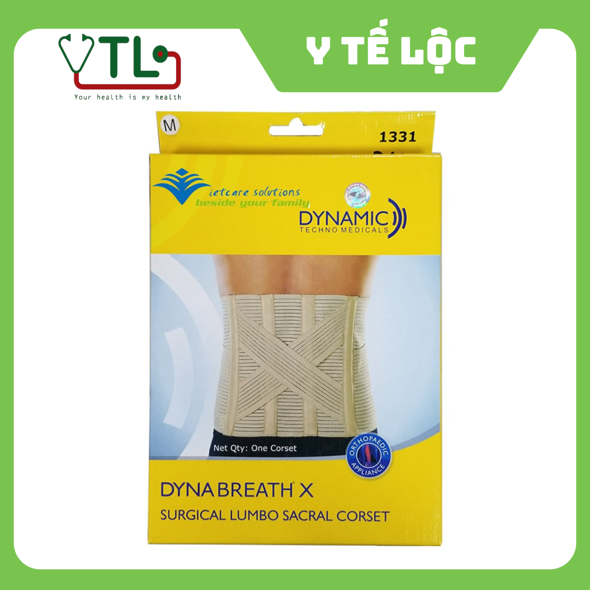 Đai cố định thắt lưng cột sống Dyna 1331 loại thoáng khí