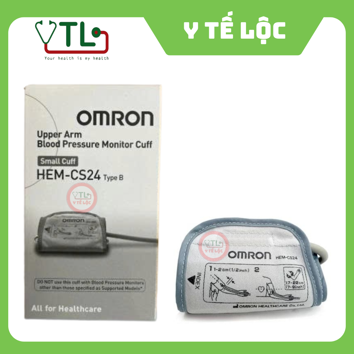 Vòng bít máy đo huyết áp bắp tay Omron chính hãng size nhỏ 17-22cm (trẻ em)