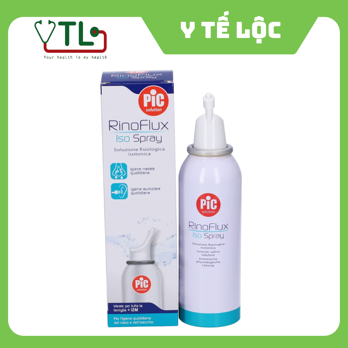 Xịt mũi Rinoflux iso spray (đẳng trương) chai 100ml