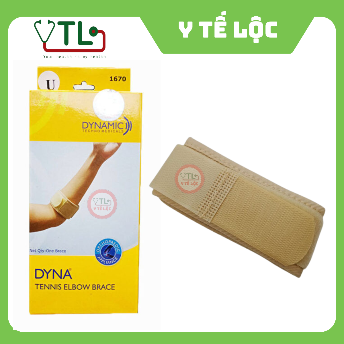 Đai hỗ trợ cẳng tay tennis Dyna – 1670-001