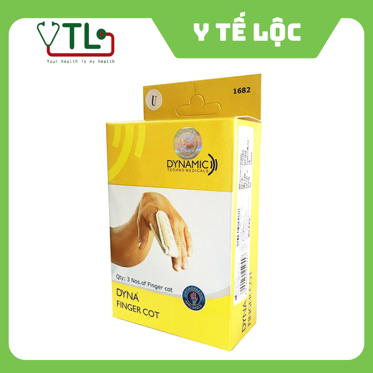 Nẹp cố định ngón tay Dyna (dạng gập) – 1682-001 (1 cái)