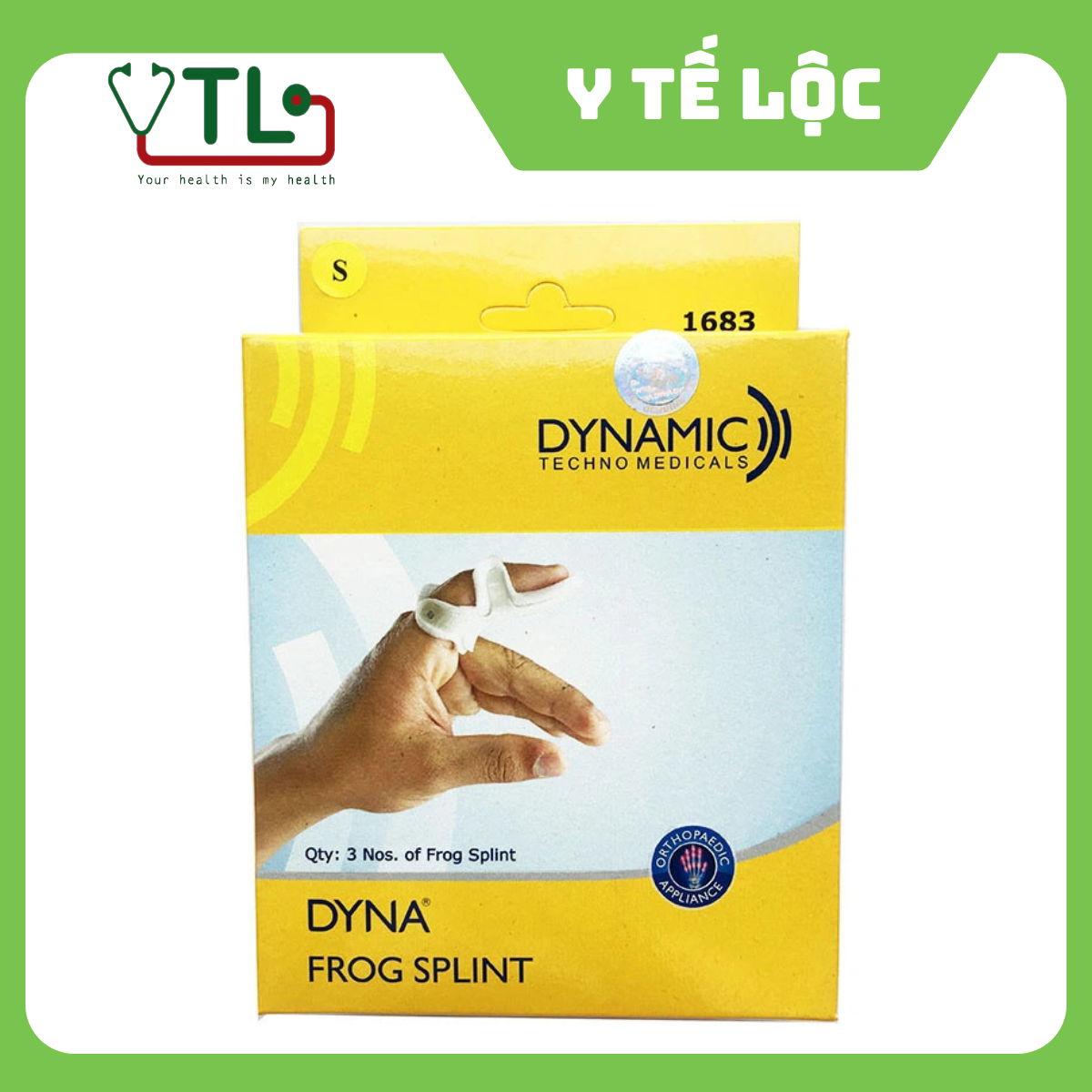 Nẹp cố định ngón tay Dyna (dạng con ếch) – 1683