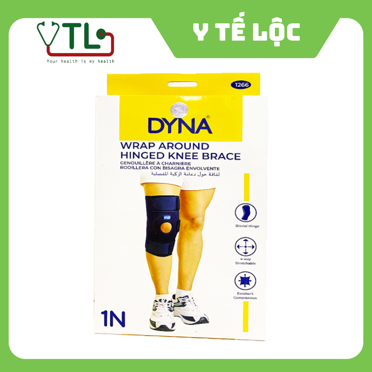 Nẹp cố định đầu gối Dyna -1266