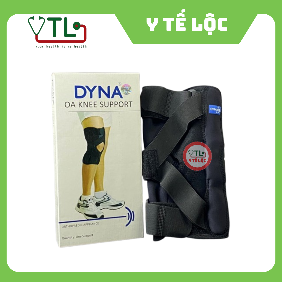 Nẹp đầu gối Dyna OA -Dùng cho chân phải chữ X hoặc chân trái chữ O