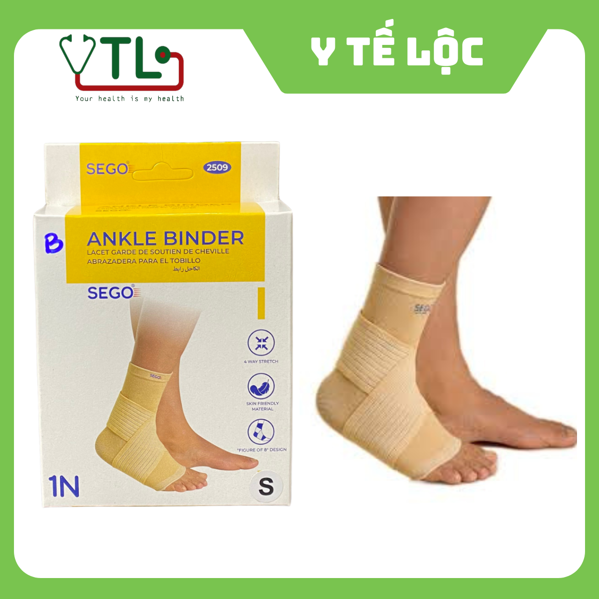 Đai cổ chân kèm quấn hình số 8 Sego – 2509