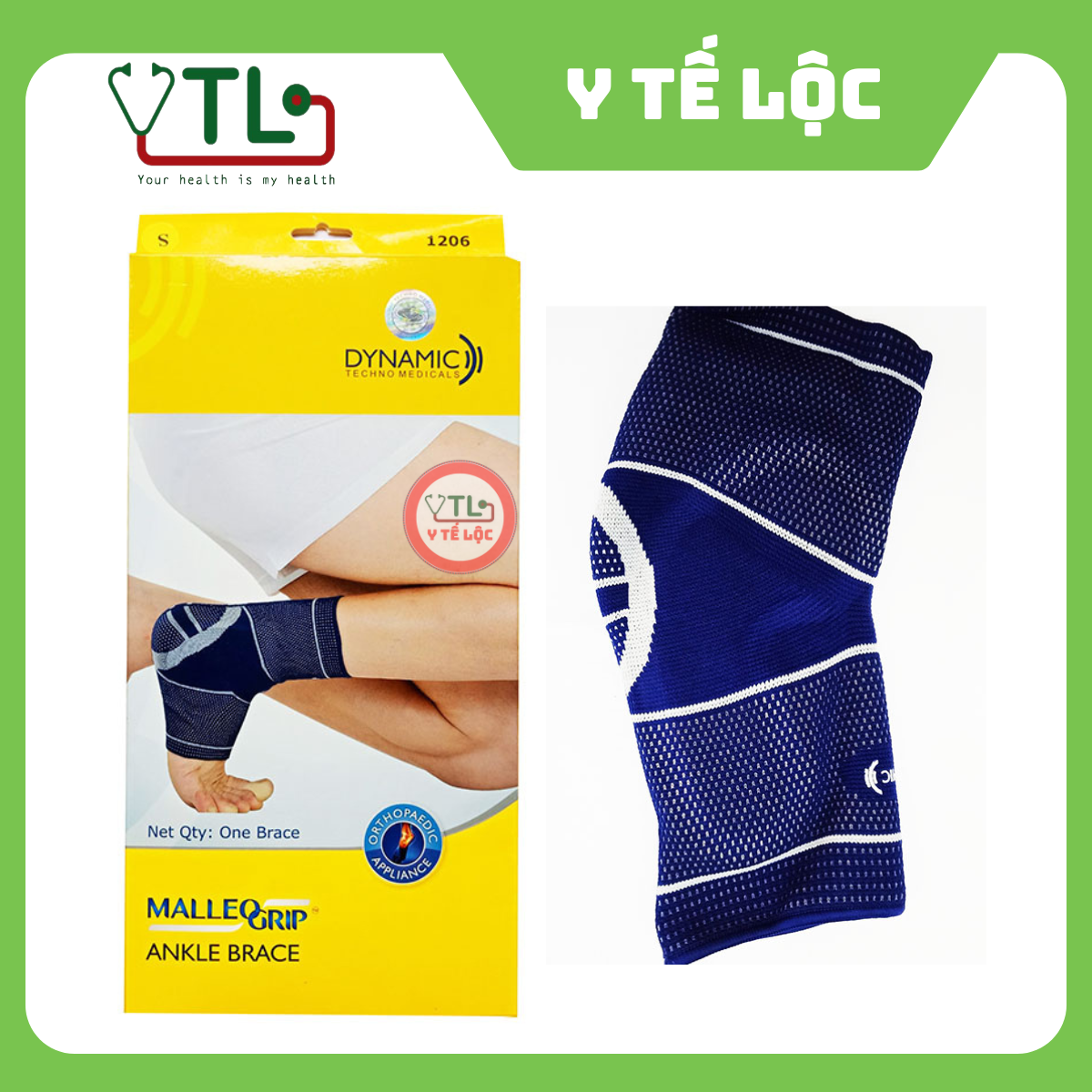 Đai cổ chân cao cấp Malleo Grip – 1206