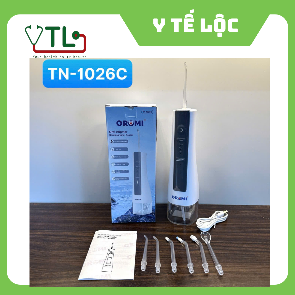 Tăm nước OROMI TN-1026C 7 đầu thay thế, bảo hành 1 năm