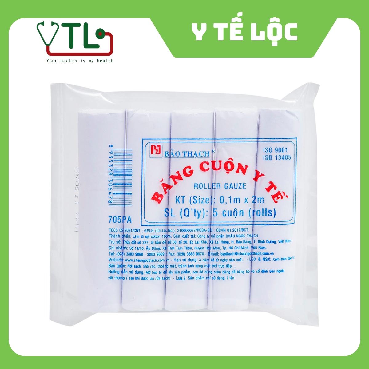 Băng cuộn Bảo Thạch 0.1x2m (5 cuộn)