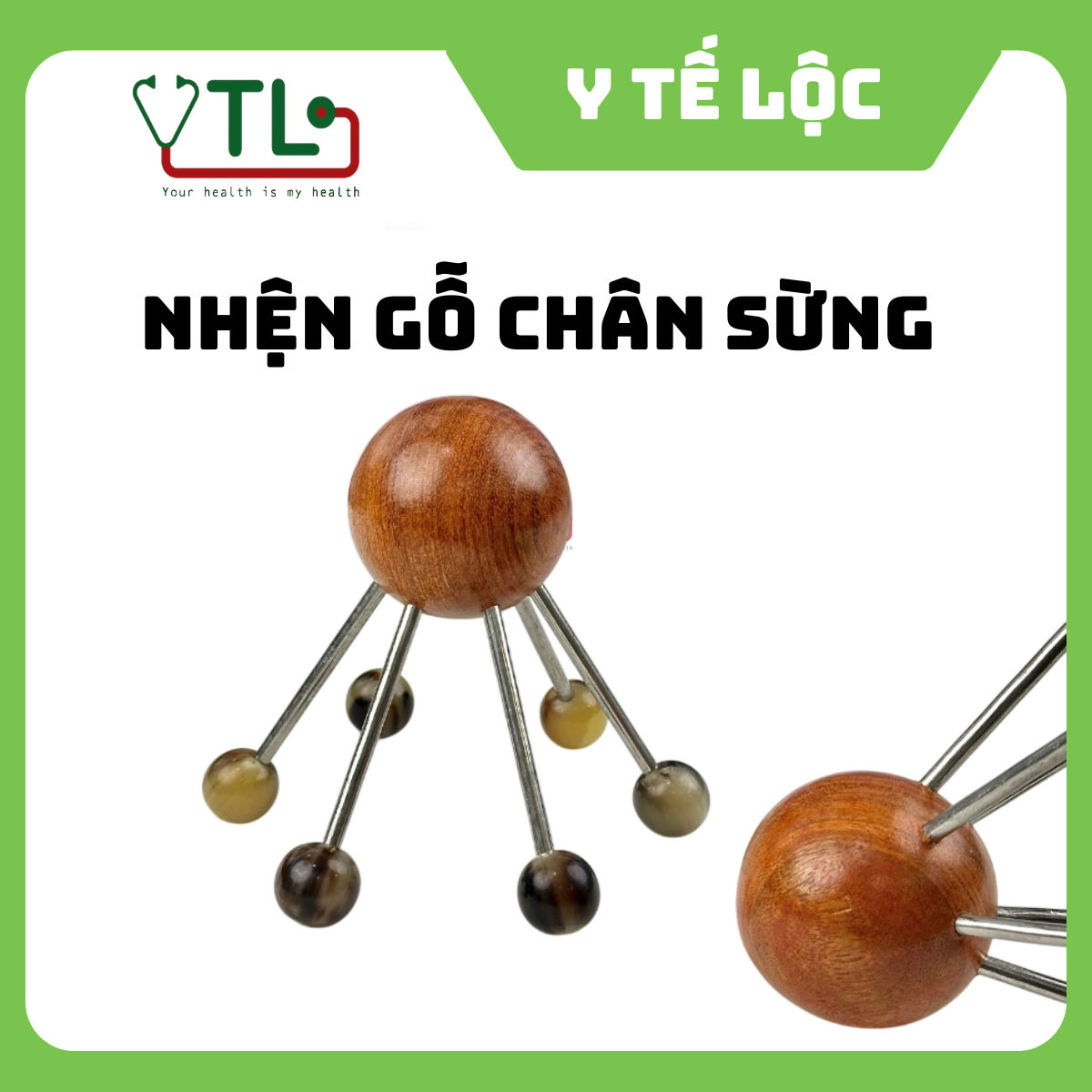 Nhện gỗ chân sừng sie lớn đa năng  - Dụng cụ massage, điện chẩn làm căng mịn trẻ hoá da giảm rụng tóc