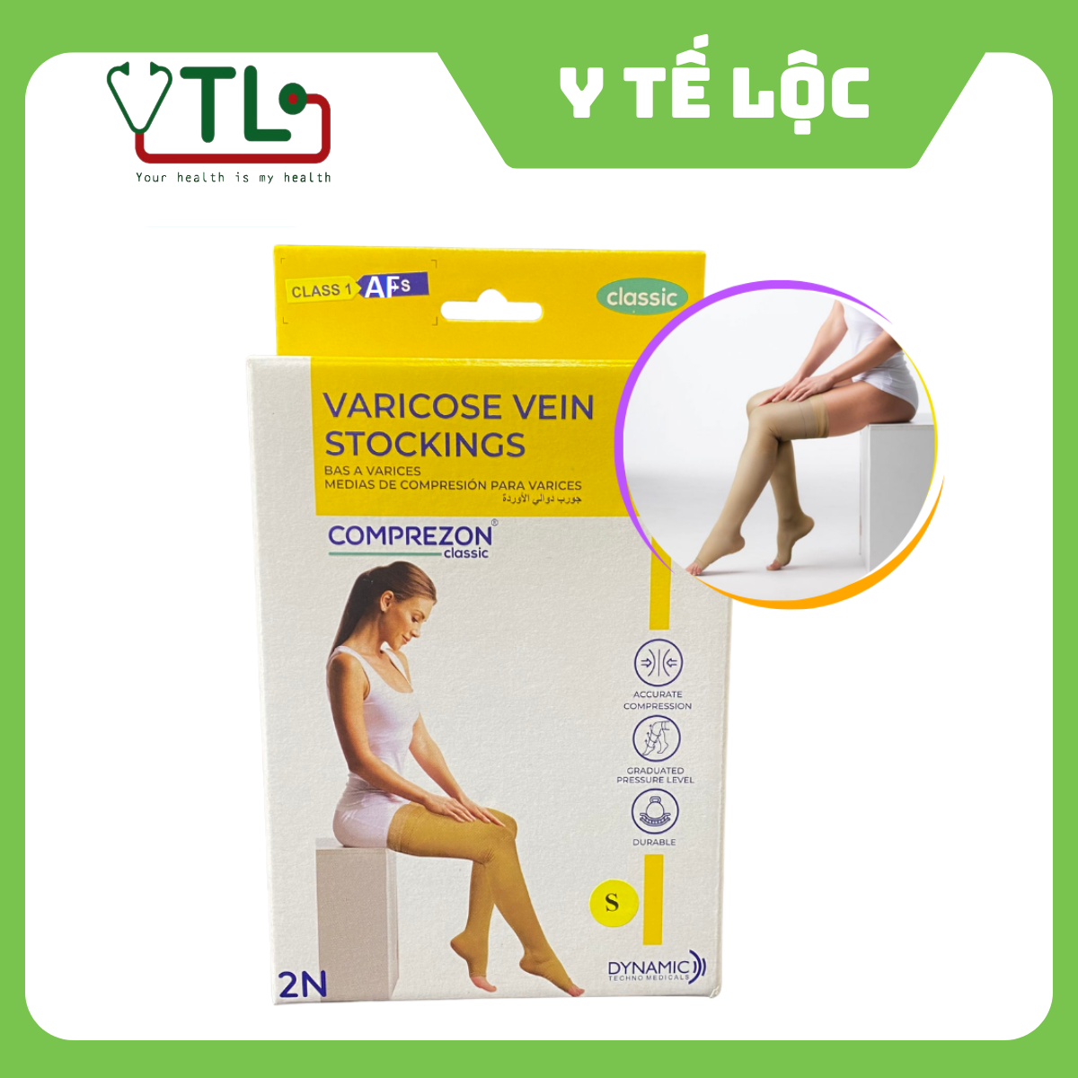 Vớ y khoa Comprezon AF (tới đùi) – 2101