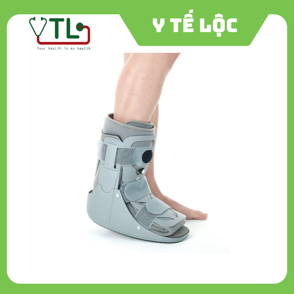 Giày ống đi bộ hỗ trợ gãy xương bơm khí Dr.Med DR-A100 gẫy xương, mắt cá, chấn thương, phẩu thuật