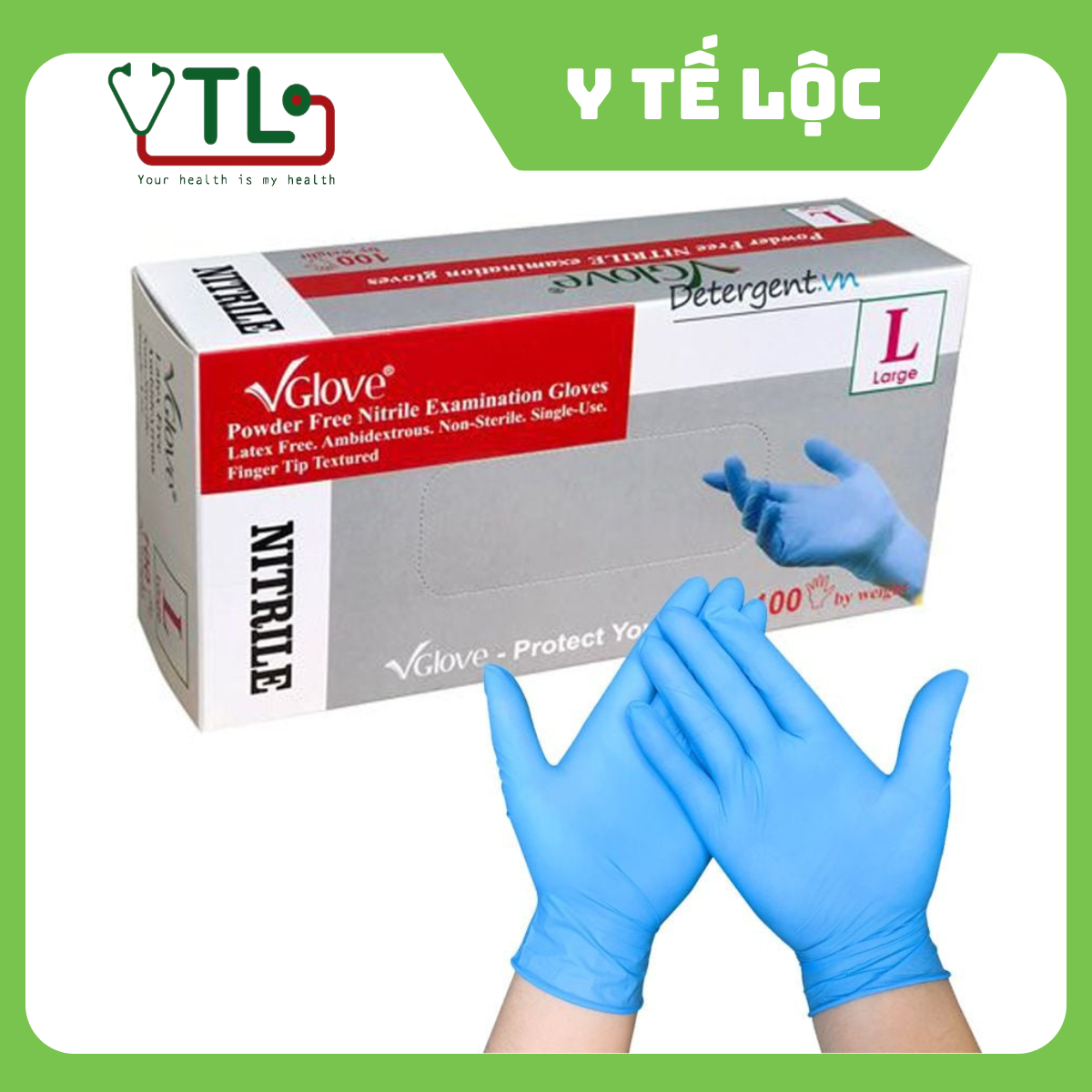 Găng Tay Y Tế Không Bột Nitrile VGlove