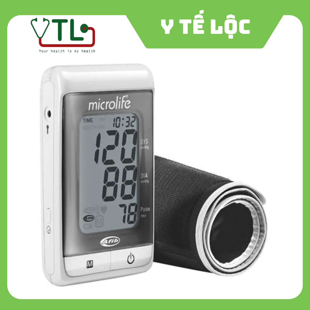 Máy đo huyết áp bắp tay Microlife BP-A200 ( cảnh báo đột quỵ )