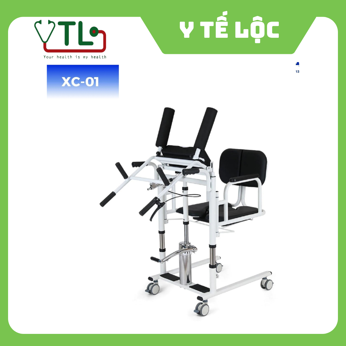 Ghế Nâng Chuyển Bệnh Nhân, Có Tay Đòn OROMI XC-01