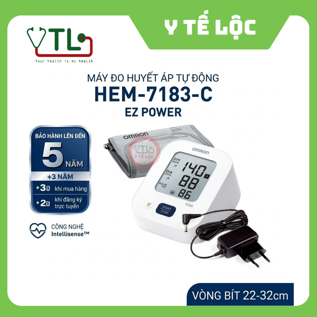 Máy đo huyết áp Omron EZ Power | HEM-7183-C