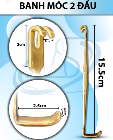 Banh móc 16cm đầu móc D2cmxR0.9cm đầu banh d2,5cmxr0,8cm