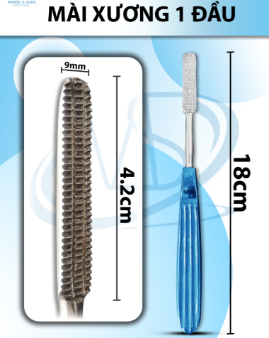 Mài xương 1 đầu 18cm, đầu 4,2cmx0,9cm