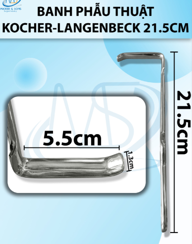 Banh phẫu thuật Kocher- Langenbeck 21,5cm