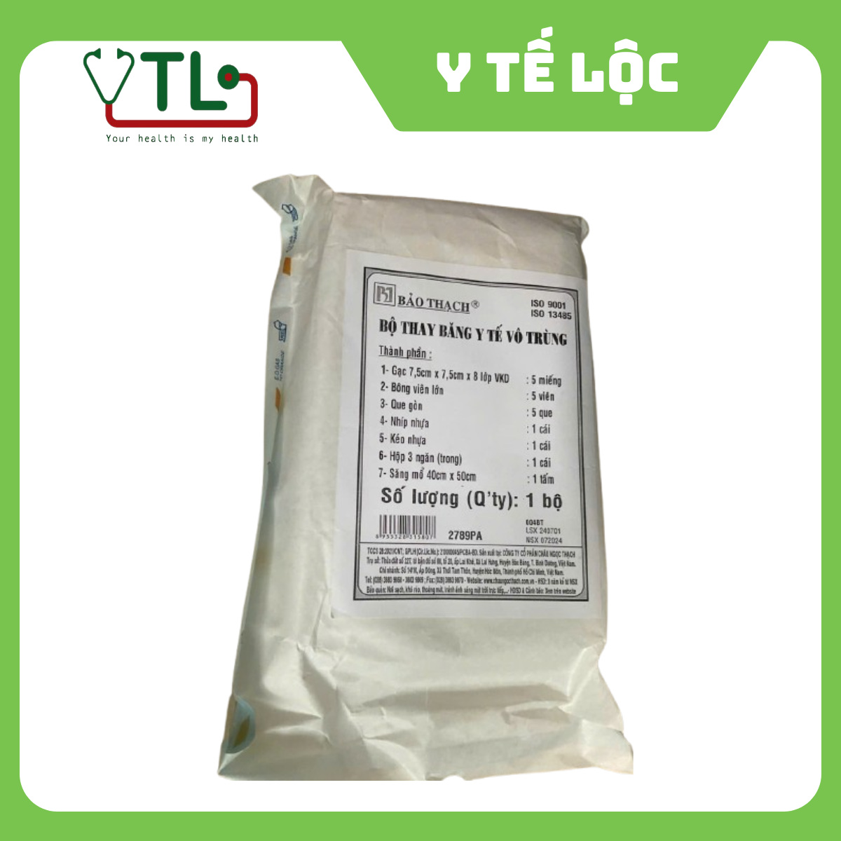 BỘ THAY BĂNG VÔ TRÙNG BẢO THẠCH 7 MÓN