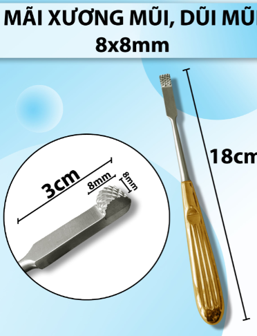 Mài xương mũi, Dũa mũi, Nasal rasp 18cm
