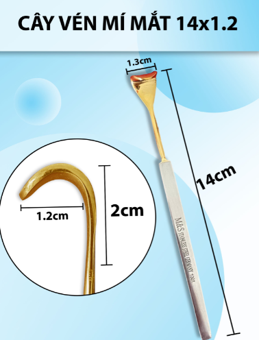 Cây vén mí mắt, vén mô, vén cơ 14cm x 1,2cm