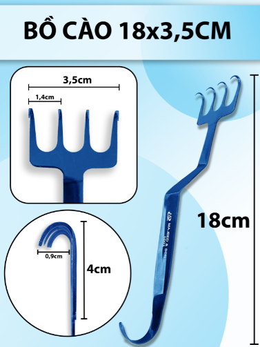 Bồ cào 18x3,5cm, banh vết mổ