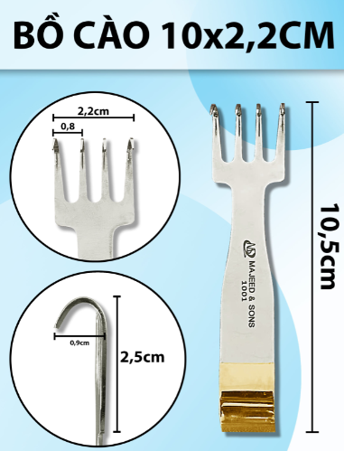 Bồ cào 10x2,2cm, banh vết mổ