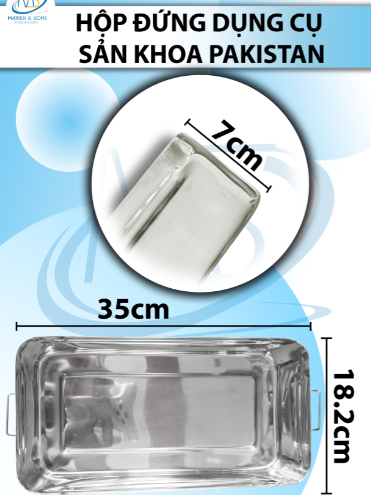Hộp đựng dụng cụ sản khoa cỡ lớn Pakistan D35 R18,2 C7