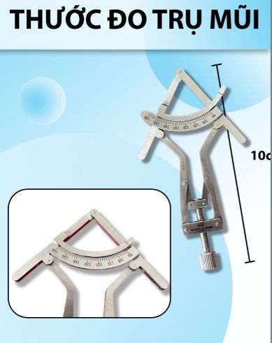 Thước đo trụ mũi, Thước đo góc mũi