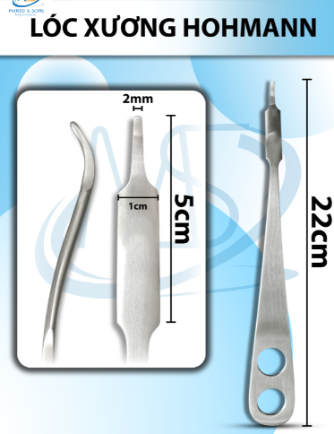 Lóc xương Hohmann Dài 22cm đầu dài 5cm rộng bự 1cm nhỉ 2mm