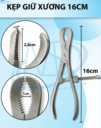 Kìm giữ xương 16cm