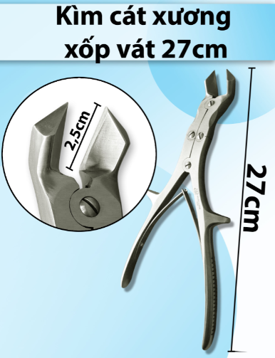 Kìm cát xương xốp vát 27cm 2,5