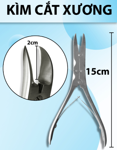 Kìm cắt xương 15cm 2cm