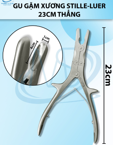 Gu gặm xương cộng lực Stille- Luer 23cm thẳng