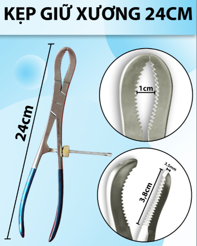 Kẹp giữ xương 24cm