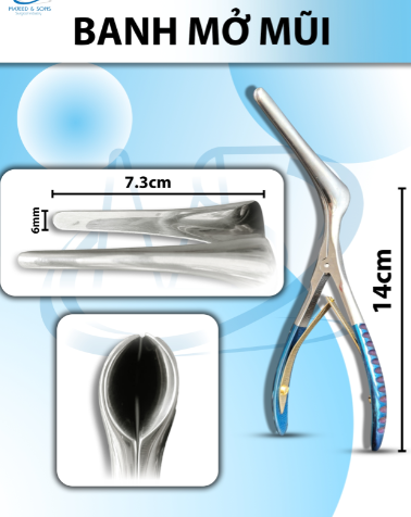 Banh mở mũi chất lượng cao Dài 14cm, đầu D7.3cm R6mm