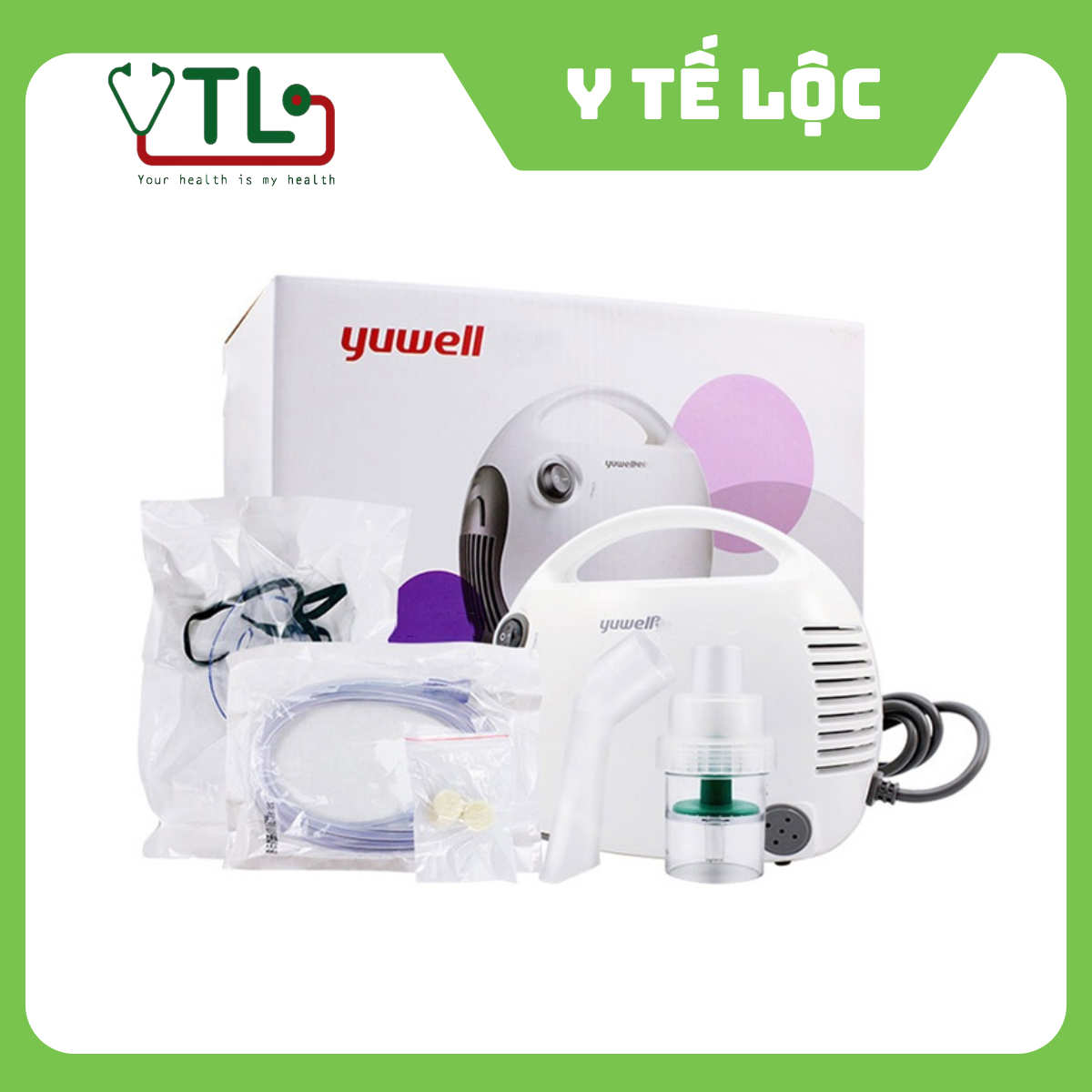 Máy Xông Khí Dung Nén Khí YUWELL 403T Xông Mũi Họng Hiệu Quả - Bảo Hành 2 Năm