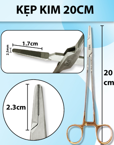 Kẹp kim 20cm, pen kẹp kim, kìm mang kim