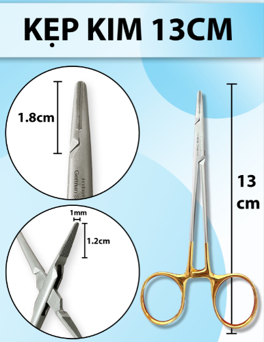Kẹp kim 13cm, pen kẹp kim, kìm mang kim
