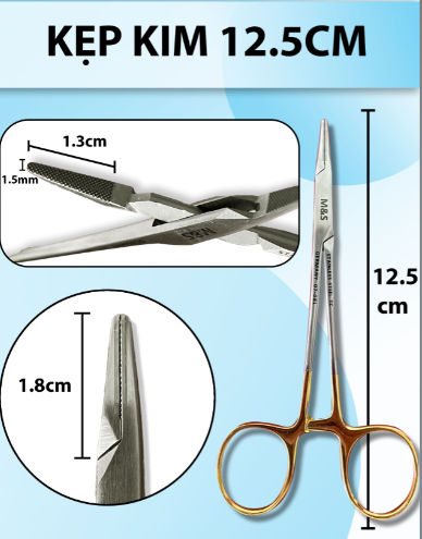 Kẹp kim 12.5cm, pen kẹp kim, kìm mang kim