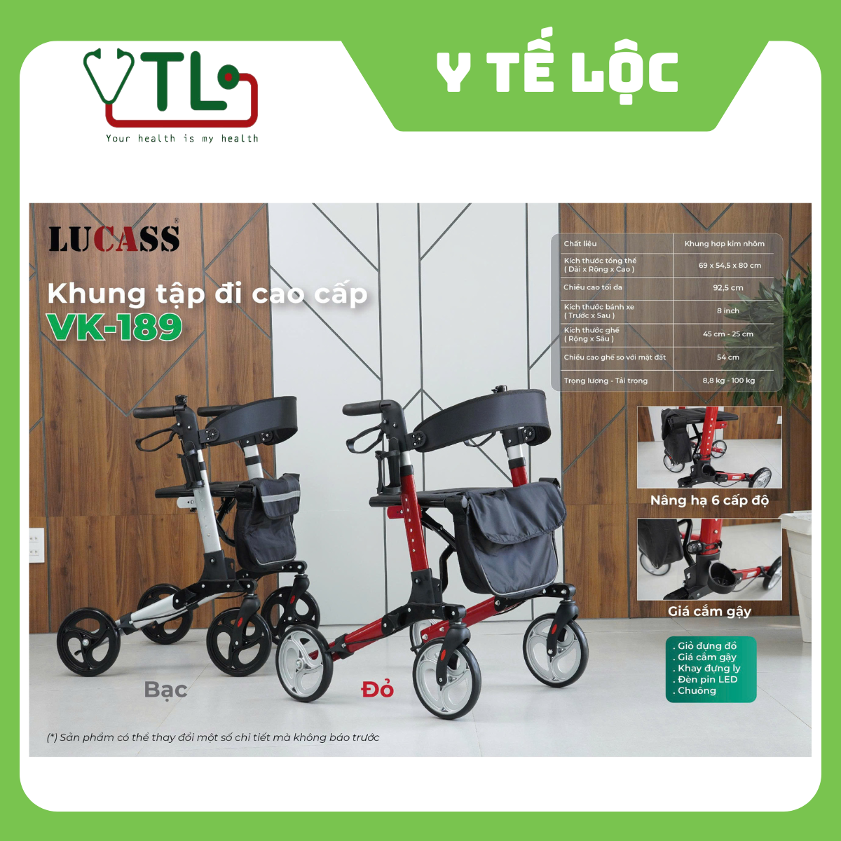 Khung Tập Đi Đa Năng Lucass VK189