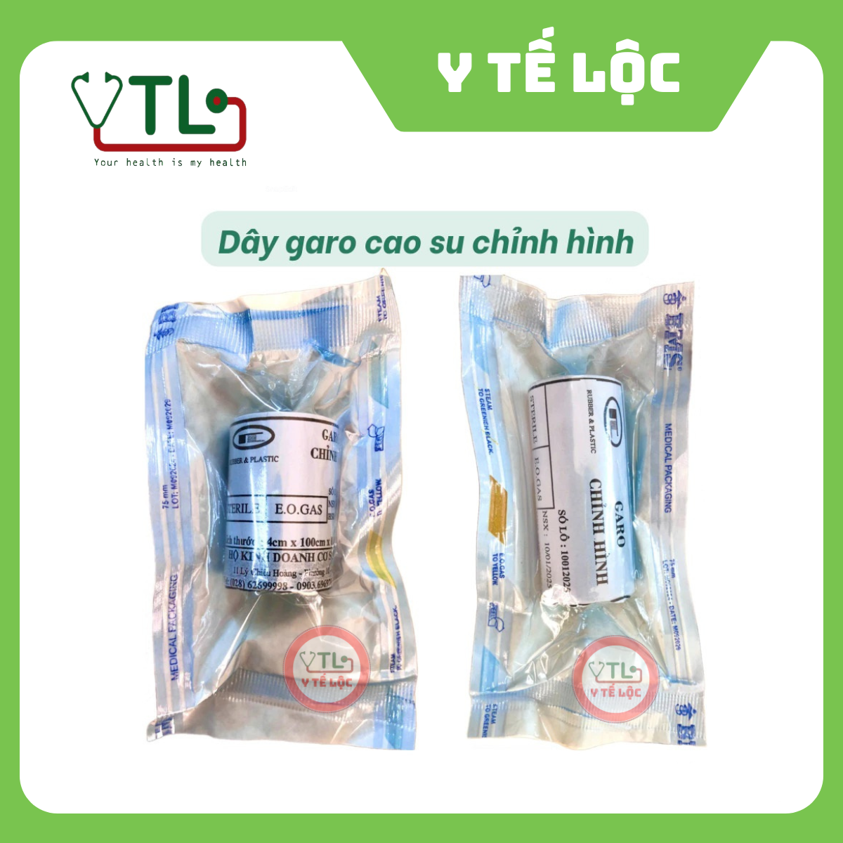 Dây garo cao su chỉnh hình - dây garo chỉnh hình (4cm, 6cm)